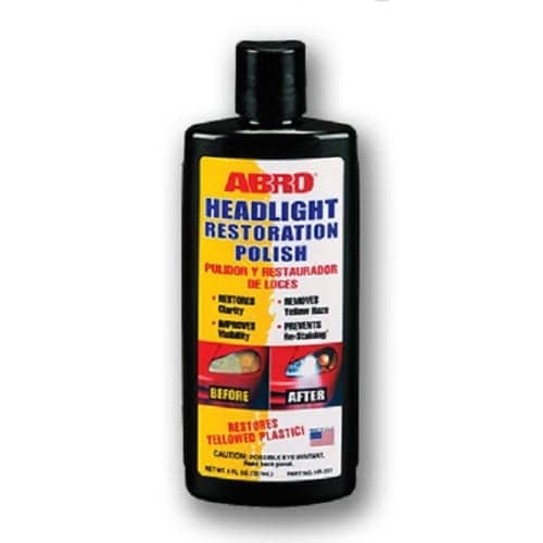 Abro Headlight Restoration Polish used in our studio